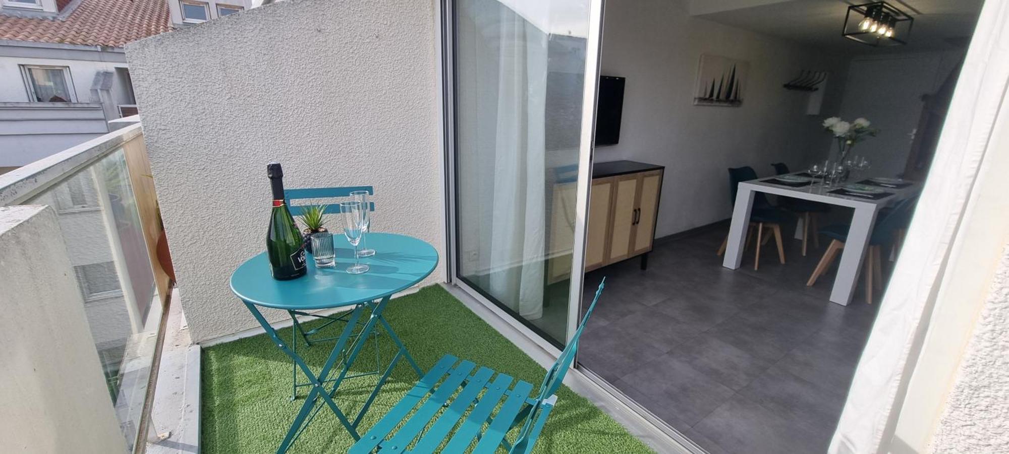 Ferienwohnung L'Ophelia Duplex Dernier Etage Balcon Centre Climatisation Sète Exterior foto